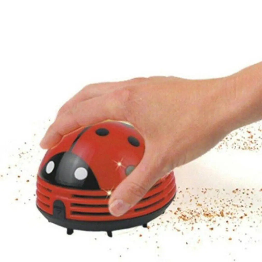 Mini Cute Ladybug Vacuum Cleaner  for Home Office Table Dust CollectorCleaning Brush Keyboard Desktop Cleaner Dropshipping Hot