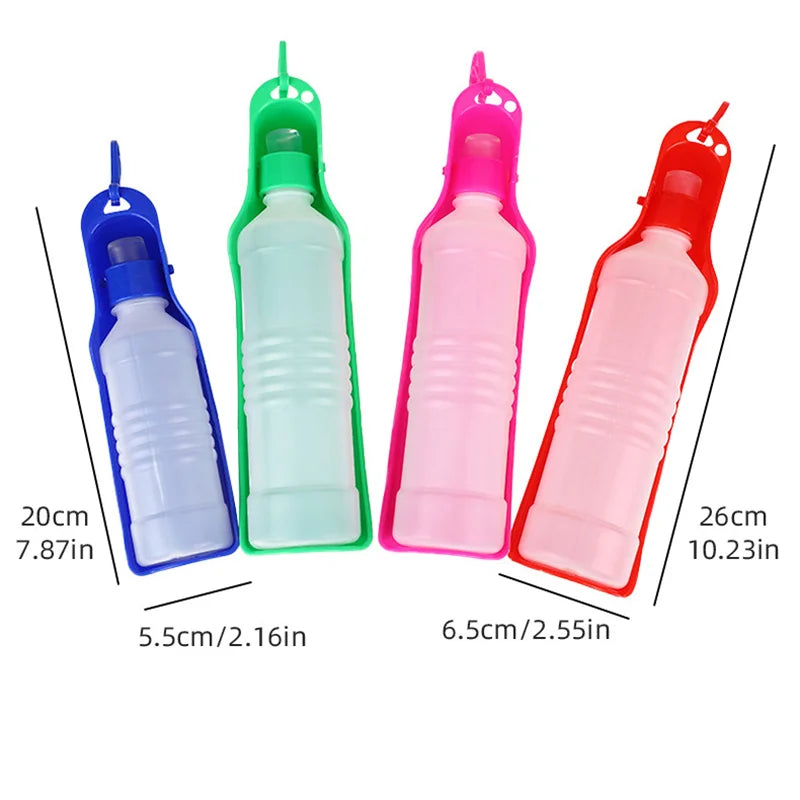 Portable Pet Dog Water Bottle Outdoor Feeder Dispenser Drinking Bowl for Small to Large Dogs And Cats - Pet Supplies