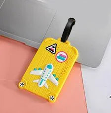 1pc Name ID Card Silicone Travel Luggage Tags Suitcase Travel Accessories Quickly Discover Luggage Tags Name Baggage Information