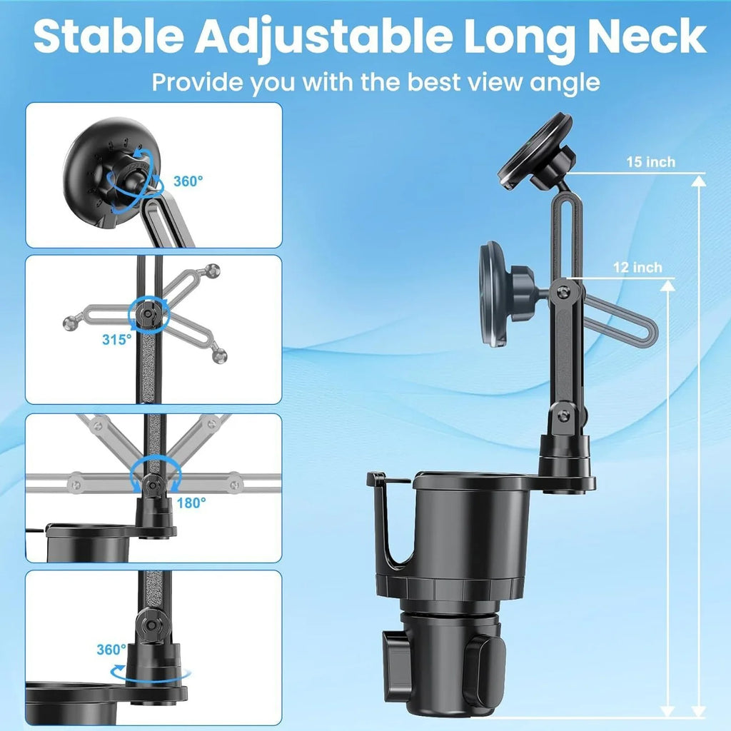 Car phone holder, multifunctional car cup holder suction, mobile phone navigation holder, magnetic wireless charger