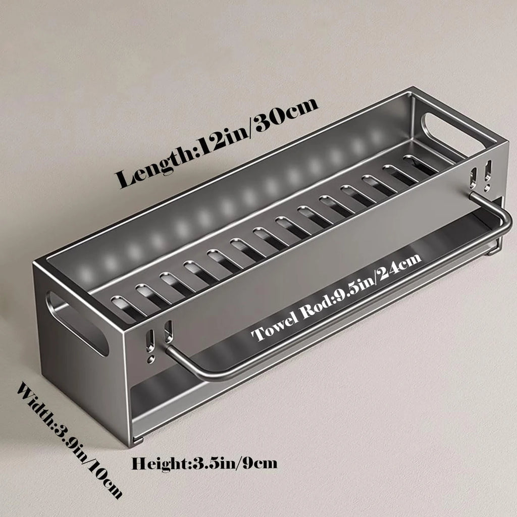 Kitchen Sink Caddy Organizer Dish Soap Brush Sponge Holder Countertop Sink Organizer Rack for Kitchen Organizers and Storage
