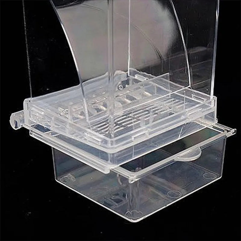 ‌No Spill Bird Feeder Automatic Parrot Food Water Dispenser Seed Container Cage Accessory For Small Medium Parakeets Cockatiels