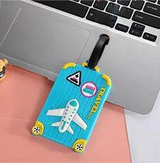 1pc Name ID Card Silicone Travel Luggage Tags Suitcase Travel Accessories Quickly Discover Luggage Tags Name Baggage Information