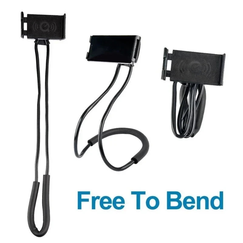 Phone Stand, Desktop Live Streaming Tablet Stand, Lazy Collar Stand, Neck Hanging Stand multifunctional Phone Holder With 360 °