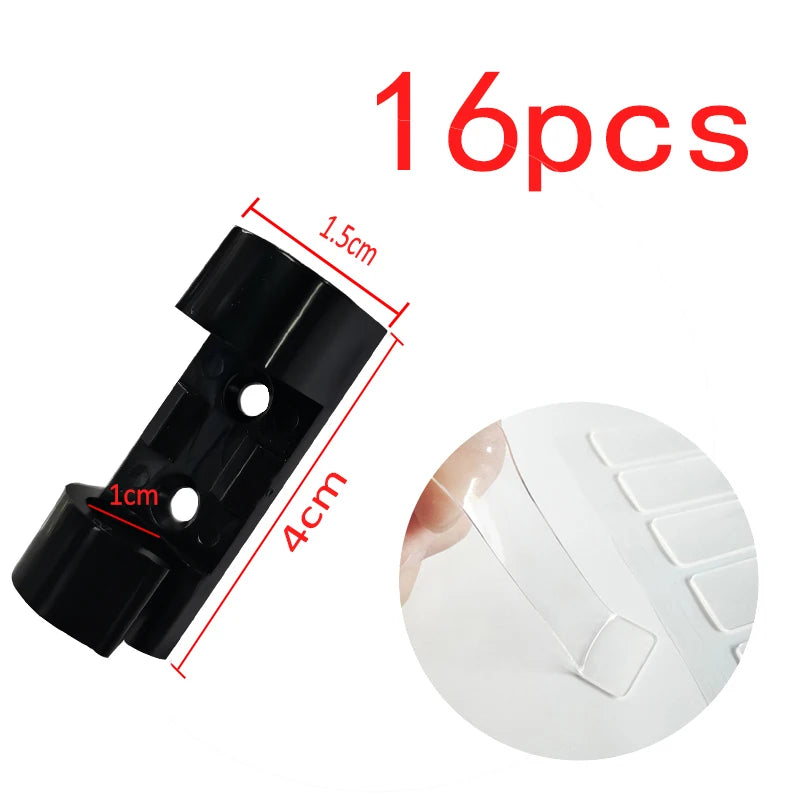 Cable Clip Organizer Drop Wire Holder Cord Management Self-Adhesive Cable Manager Fixed Clamp Wire Winder For Home Office School