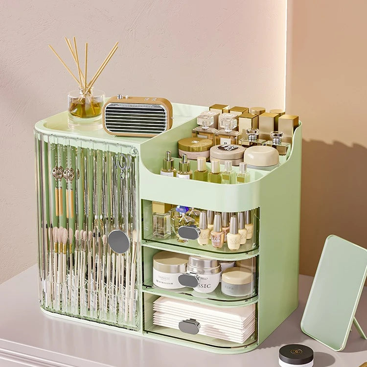 Cosmetics Storage Box Drawer Type Desk Storage Cabinet Dressing Table Sundries Storage Box Lipstick Facial Mask Storage Box
