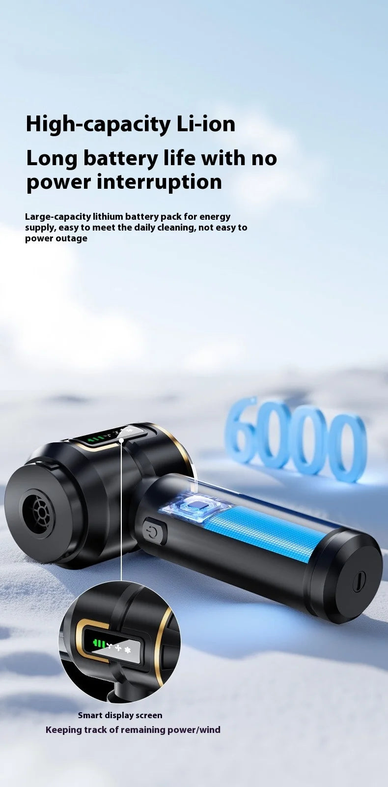 Mini Car Vacuum Cleaner Strong Scution Cordless 998000PA Powerful Wireless Car Cleaner HandHeld Portable Vacuum Cleaner for Car