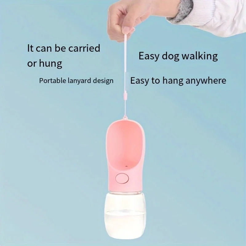 Portable Pet Water Bottle Dispenser 350ml/500ml - Leakproof Outdoors Travel Drink Cup with Dispenser for Dogs, Cats, and Rabbits