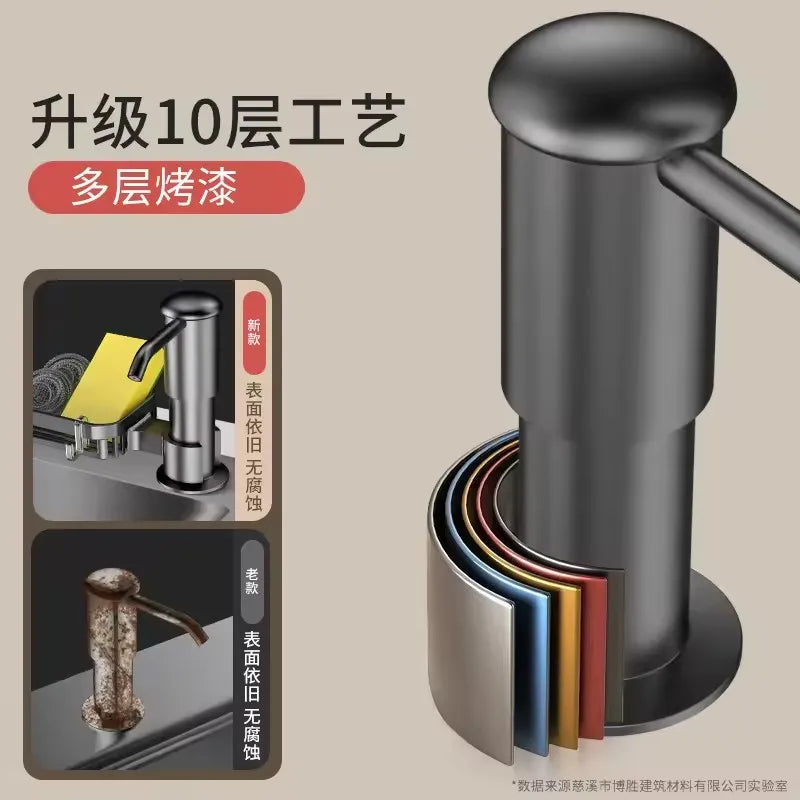 Soap Dispenser for Kitchen Sink, Kitchen Sink Soap Dispenser,Detergent Pumps Extension Tube kit, Under Sink Soap Dispenser Pump
