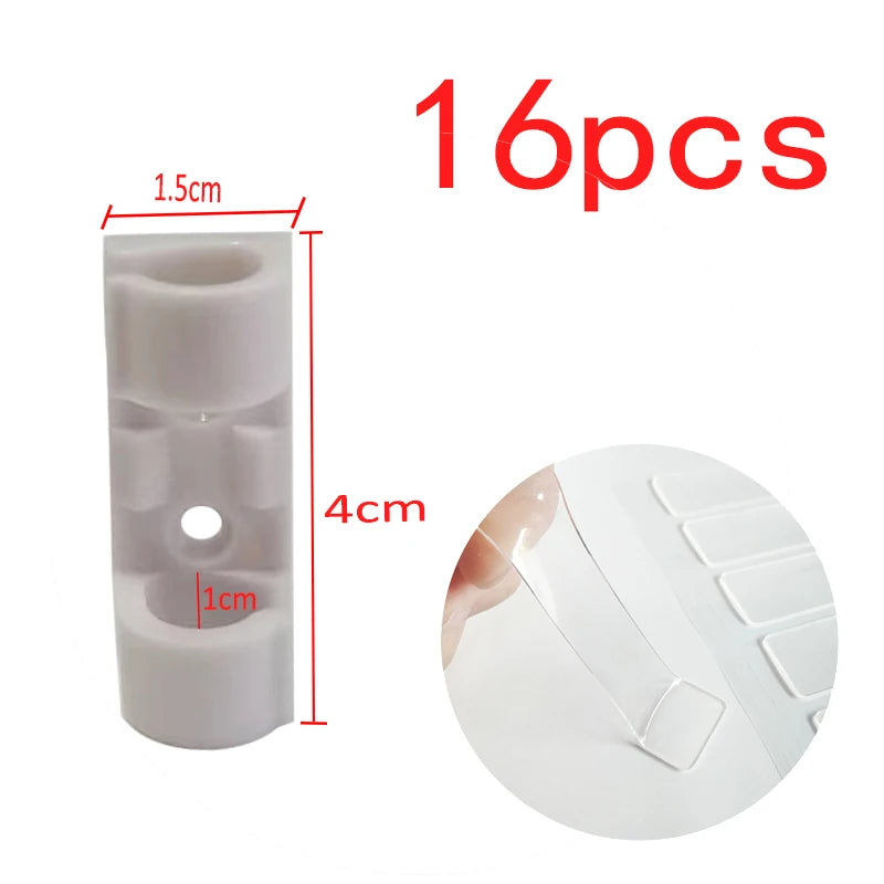 Cable Clip Organizer Drop Wire Holder Cord Management Self-Adhesive Cable Manager Fixed Clamp Wire Winder For Home Office School