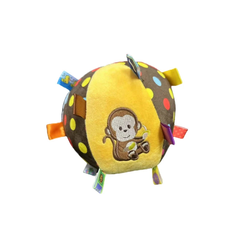 Interactive Ball Dog Toy for Aggressive Chewers Training Decompress Bite Resistant Plush Handle Dog Toys with Bells Pet Supplies