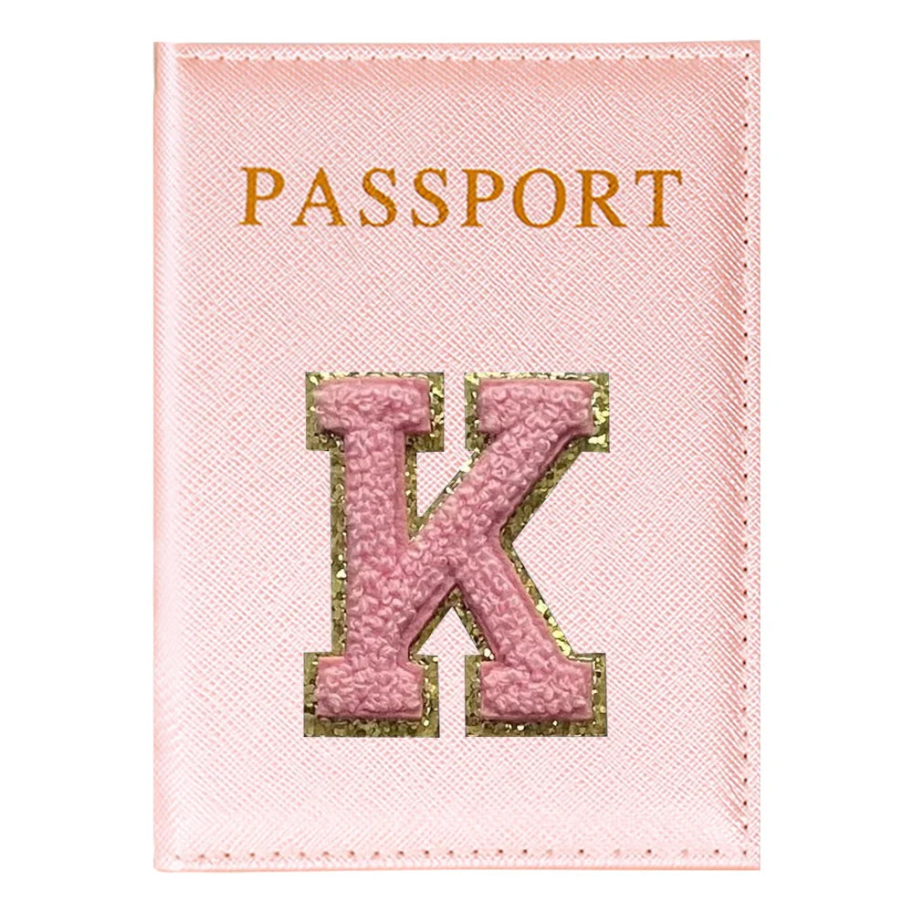 Portapasaporte Rosa con Diseño Aviones — Funda PU para Viajeras