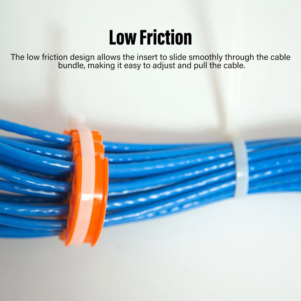 Network Cable Organizer Wire Comb 0.3in Hole Diameter Anti Entanglement Cable Management Organizing Tool for 30 Network Cables