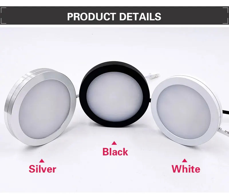 USB 5V LED Under Cabinet Light 5W 3W 7W Mini Spotlight Jewelry Display Showcase Wardrobe Surfaced Mounted Ceiling lamp downlight