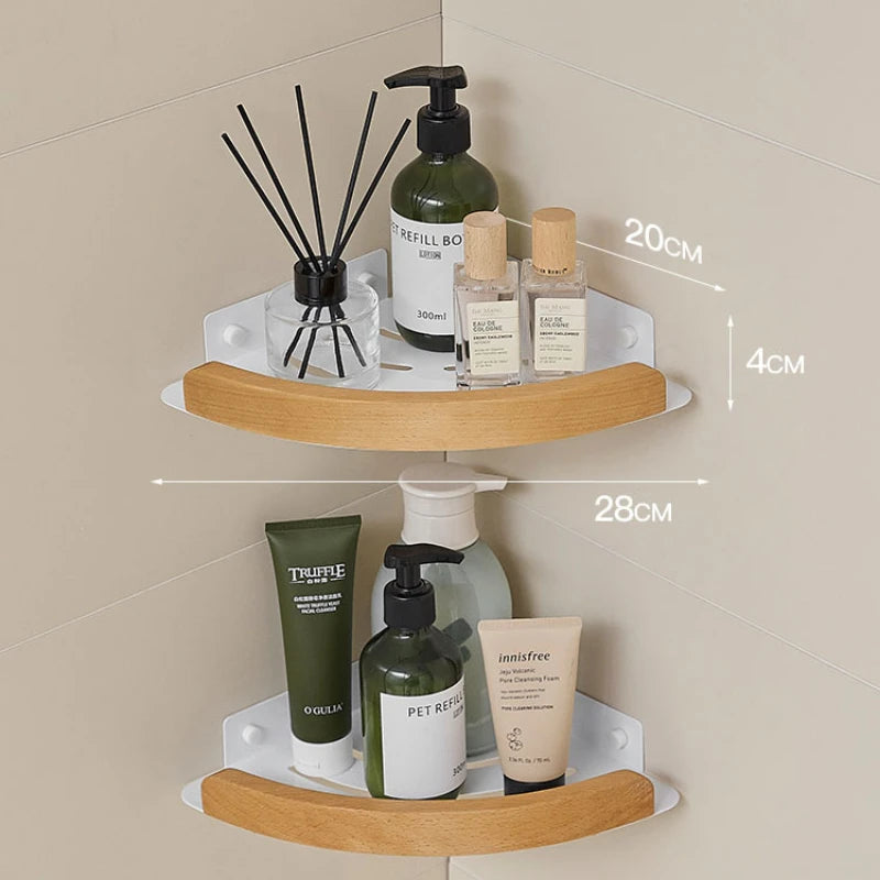Bathroom towel bar no punching toilet storage shelf bathroom organizer and storage bathroom accessories towel rack corner shelf