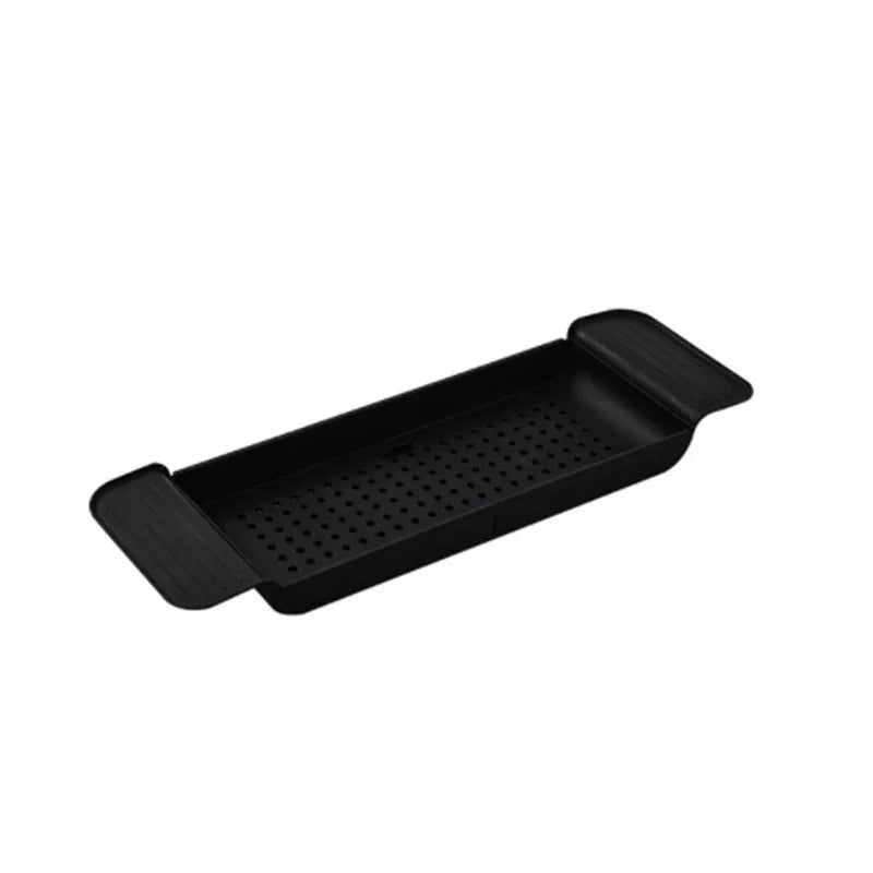 Bathtub Shelf Extendable Bathroom Bathtub Tray Shower Caddy Bamboo Bath Tub Rack Towel Book Holder Storage Organizer Accessories
