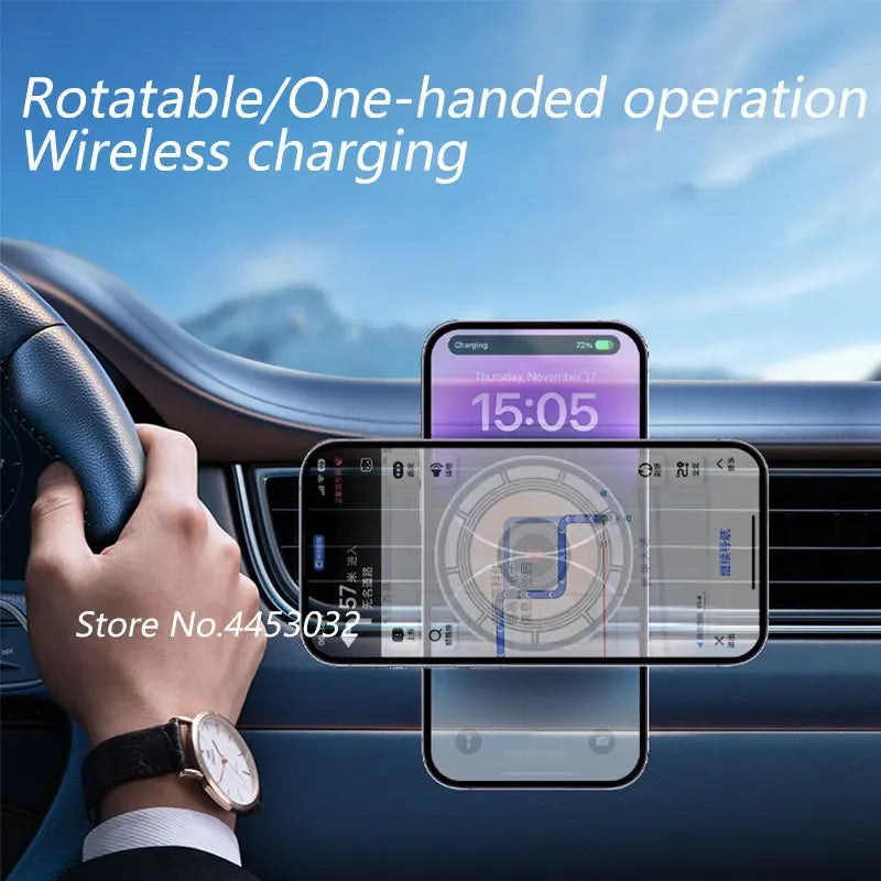 For Audi A4 B8 8K A5 8T8 8F 2009-2016 15W Car Wireless Charger Phone Holder Rotatable Magnetic Bracket Fast Charging Accessories