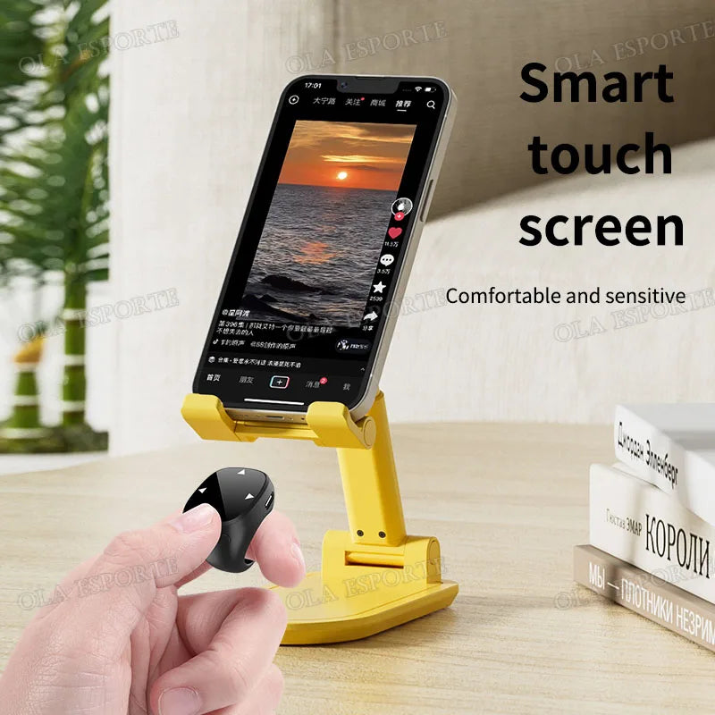 New Bluetooth Remote Control Touch Screen Page Turner Camera Video Recording Music Control For iPad iPhone Remote Scrolling Ring