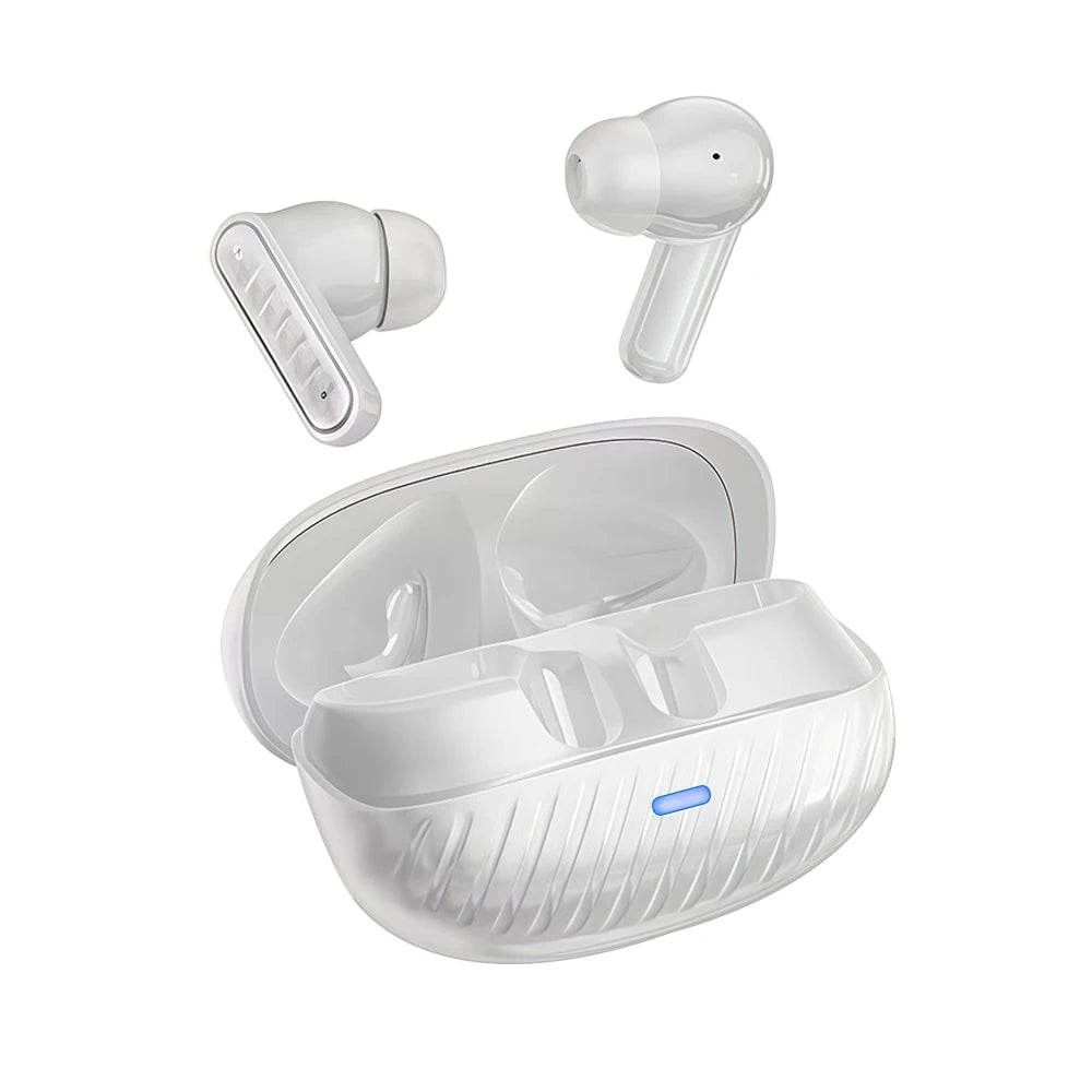  TWS Bluetooth 5.4 Earbuds ANC HiFi Stereo, 3-4h Single/8-10h Total, Ultra Light Comfort Fit