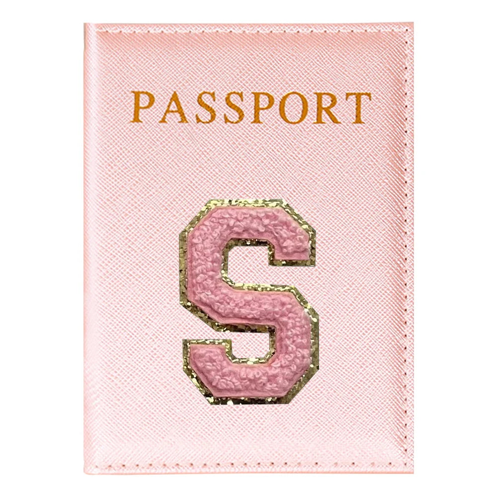 Portapasaporte Rosa con Diseño Aviones — Funda PU para Viajeras