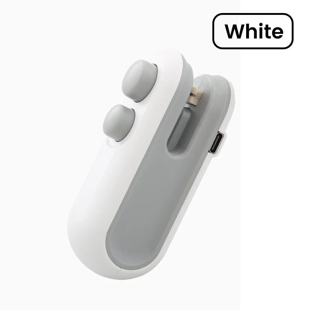 Mini Portable Bag Sealer Electric Mini Heat Bag Sealing Plastic Food Sealer Clip Bag Handheld Sealer Food Packaging Heat Sealer