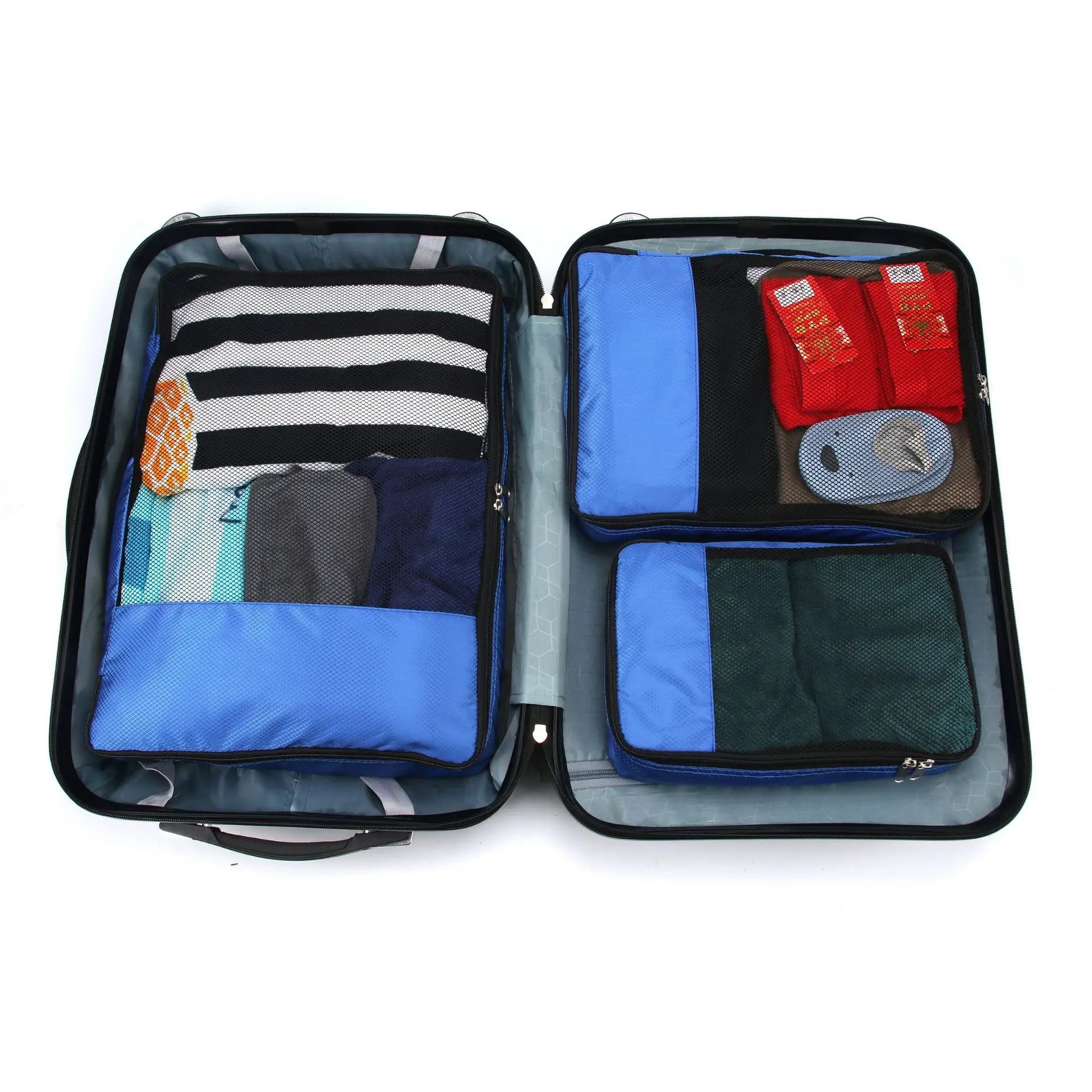 Travel Packing Cubes Luggage Organizer Bags for Suitcase Compression Storage Pouches with Mesh Lightweight Travel Accessories