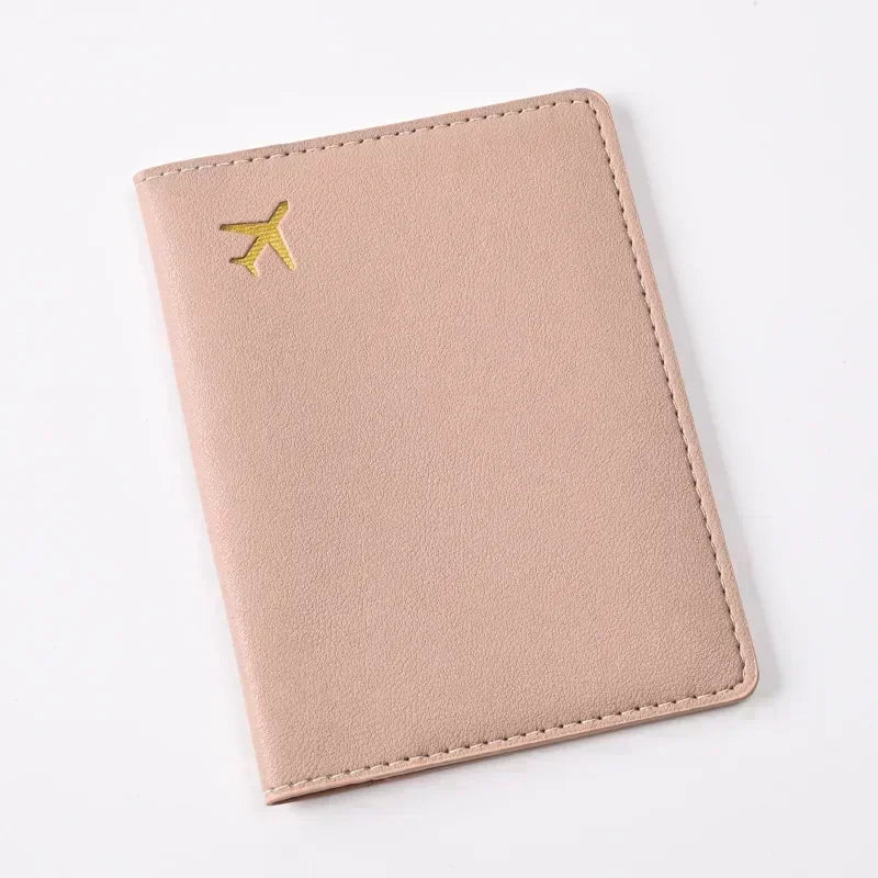 Passport Covers Travel Wallet Id Card Holder Fashion Airplane Print Passport Holder Women Men Passport Cover Flight Ticket Clip