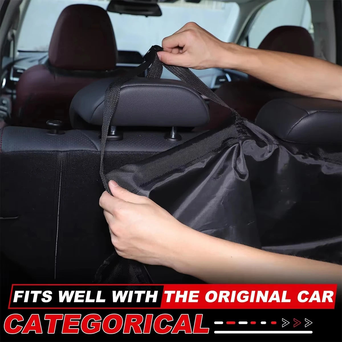 KEBUDIMEI Car Trunk Organizer Oxford Backseat Storage Bag Multi-use Automobile Seat Back Organizers Net Car Interior Accessories