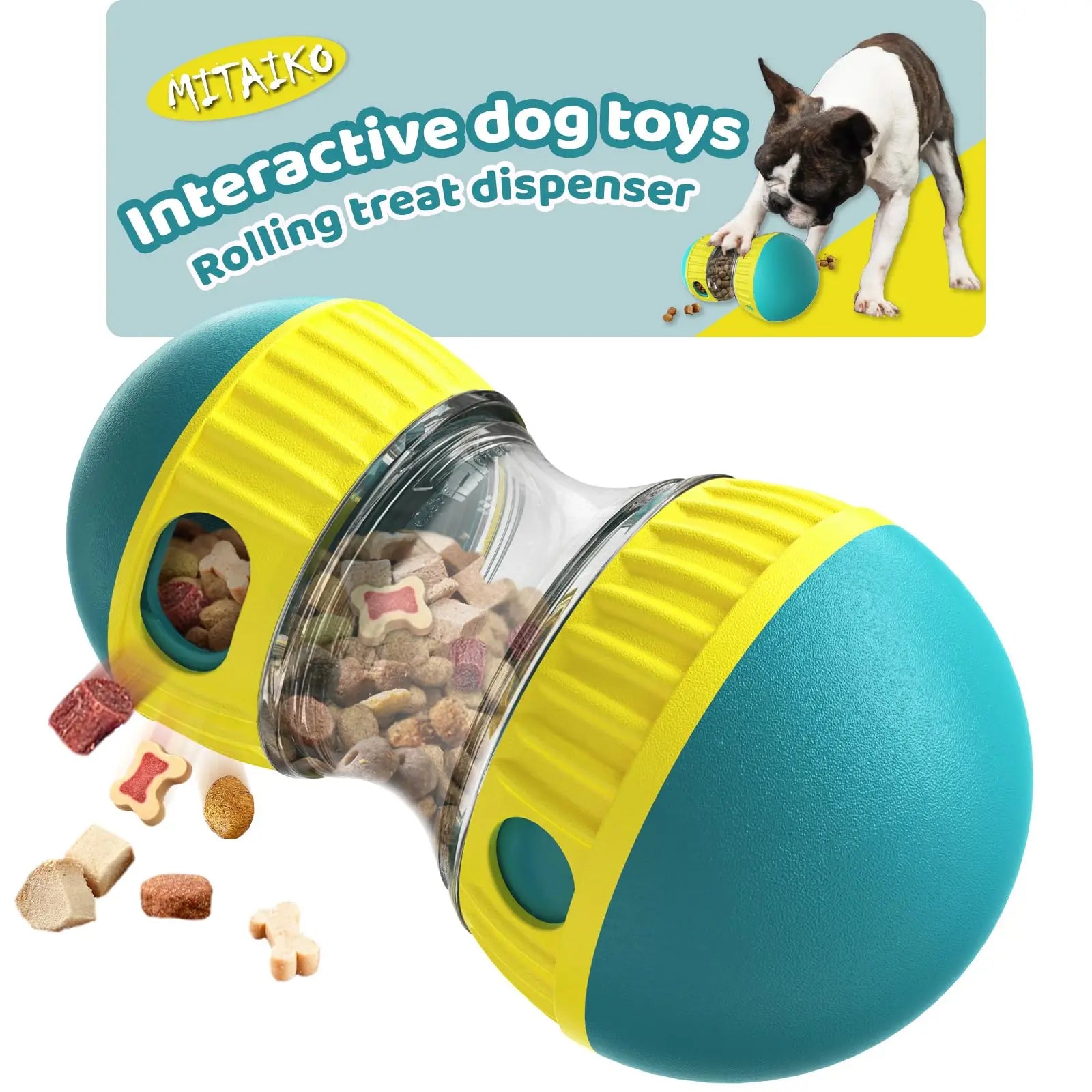 Dog Toy Improve IQ Interactive Puppy Toys For Small Medium Dogs Cat Slow Feeder Ball Labrador Golden Retriever Pet Supplies