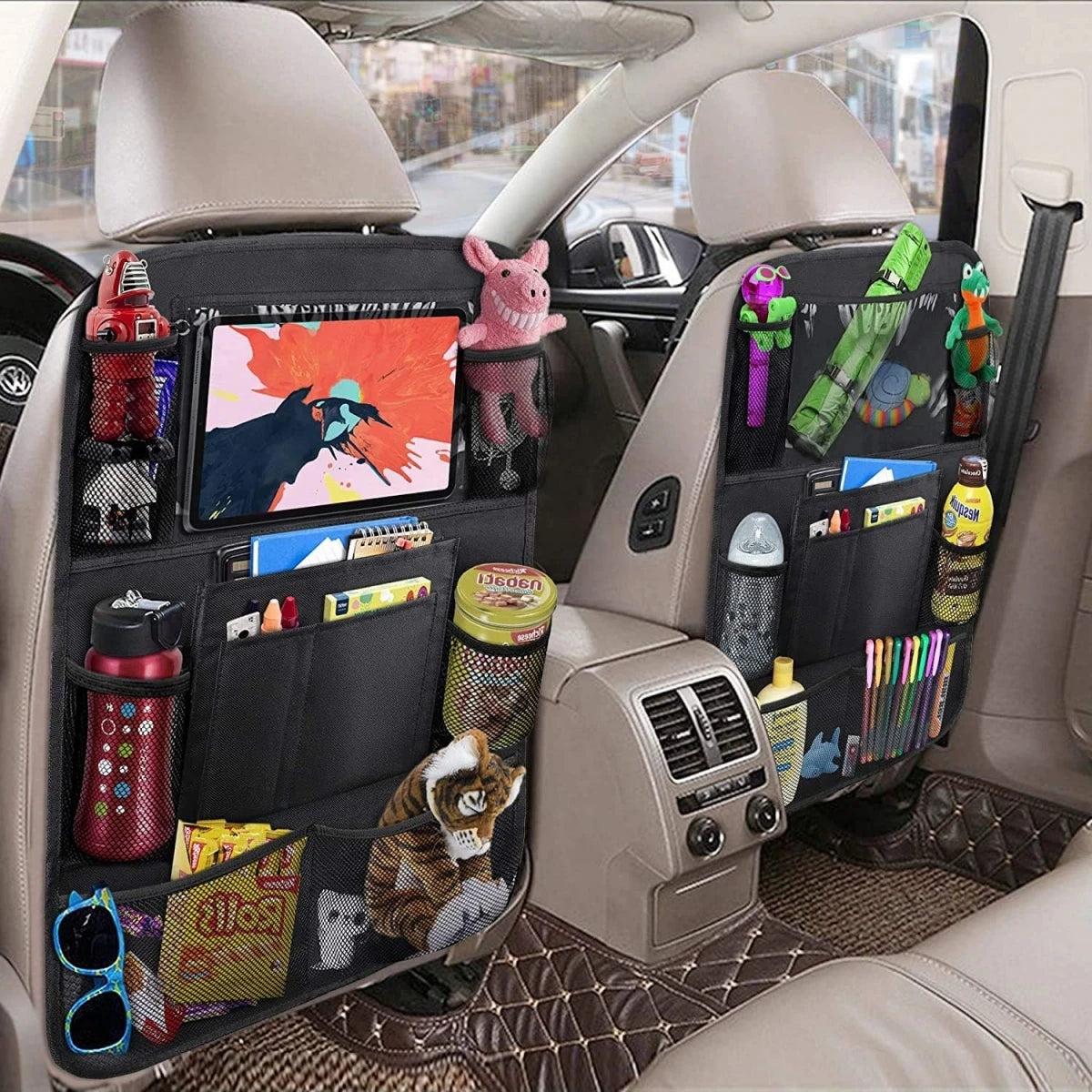 Car Organizer Backseat Hanging Organizer Kit With Large Storage Bag Super Capacity Trunk Organizer For SUV Truck Van Save space