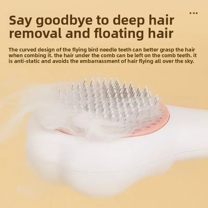 Pet Grooming Brush Cat Claw Comb Gentle Pet Massage Brush for Cats Dogs Soft Touch Hair Removal Tool Solves Licking Grooming Des