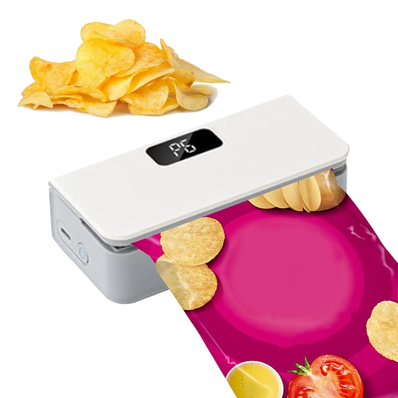 Bag Sealer Mini Plastic Bags Sealer 6-Mode Rechargeable Packaging thermal Sealing Machine Portable Home Food Storage Bag Sealer