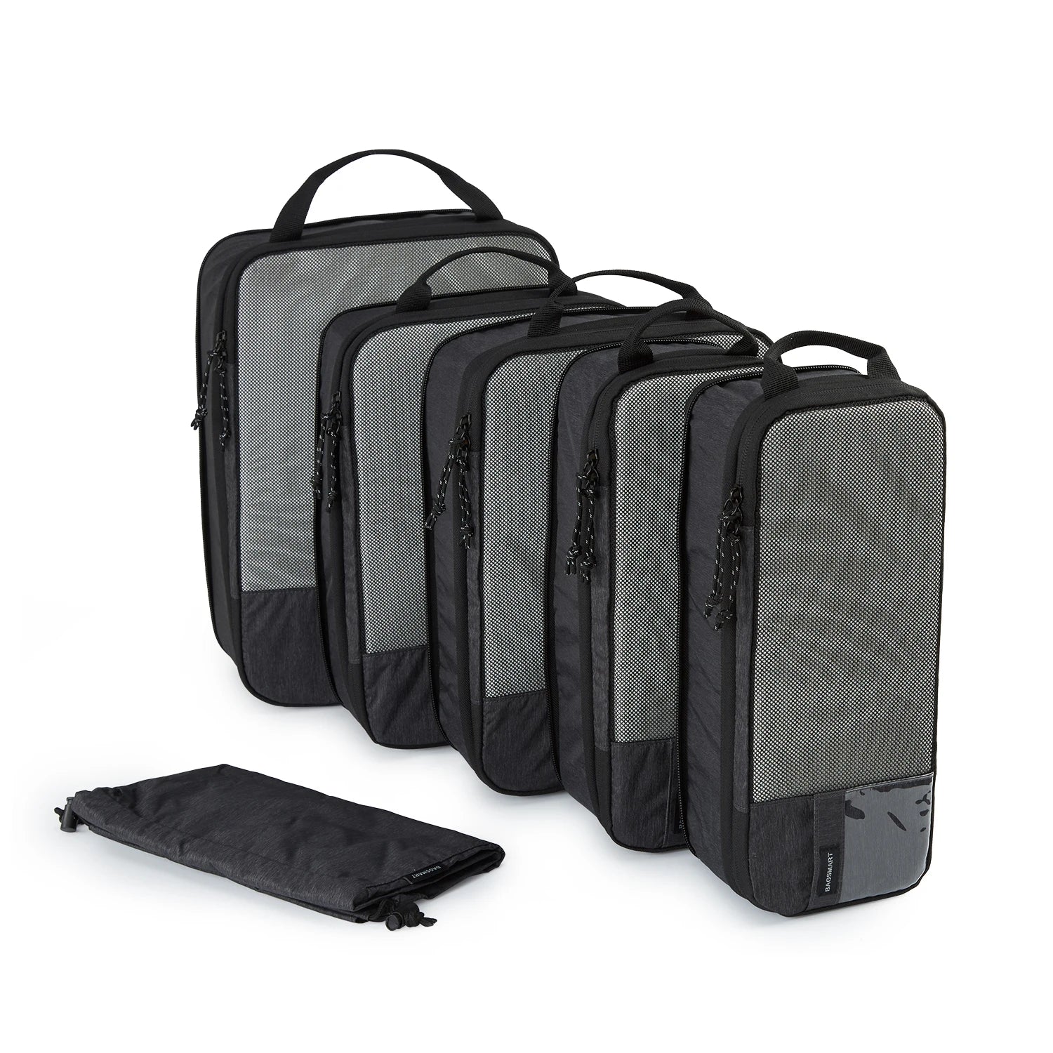 BAGSMART Compression Packing Cubes for Travel - 6/4/2 Set Lightweight Durable Luggage Organizer Bags Travel Essentials