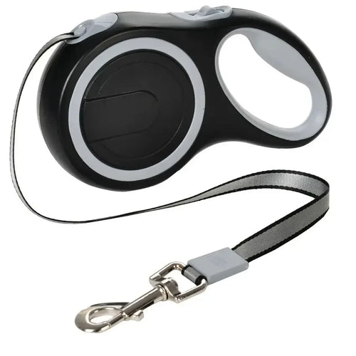 5M Retractable Nylon Leash for Small Dogs and Cats Durable Automatic Tension Control for Outdoor Walking Hiking Travel