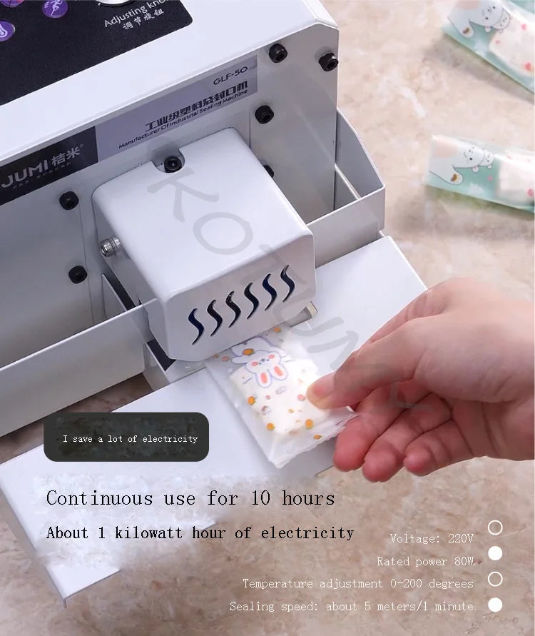 Handy Portable Bag Sealer Sealing Machine Aluminum Foil Composite Plastic Film PE Coated Paper Food Packaging