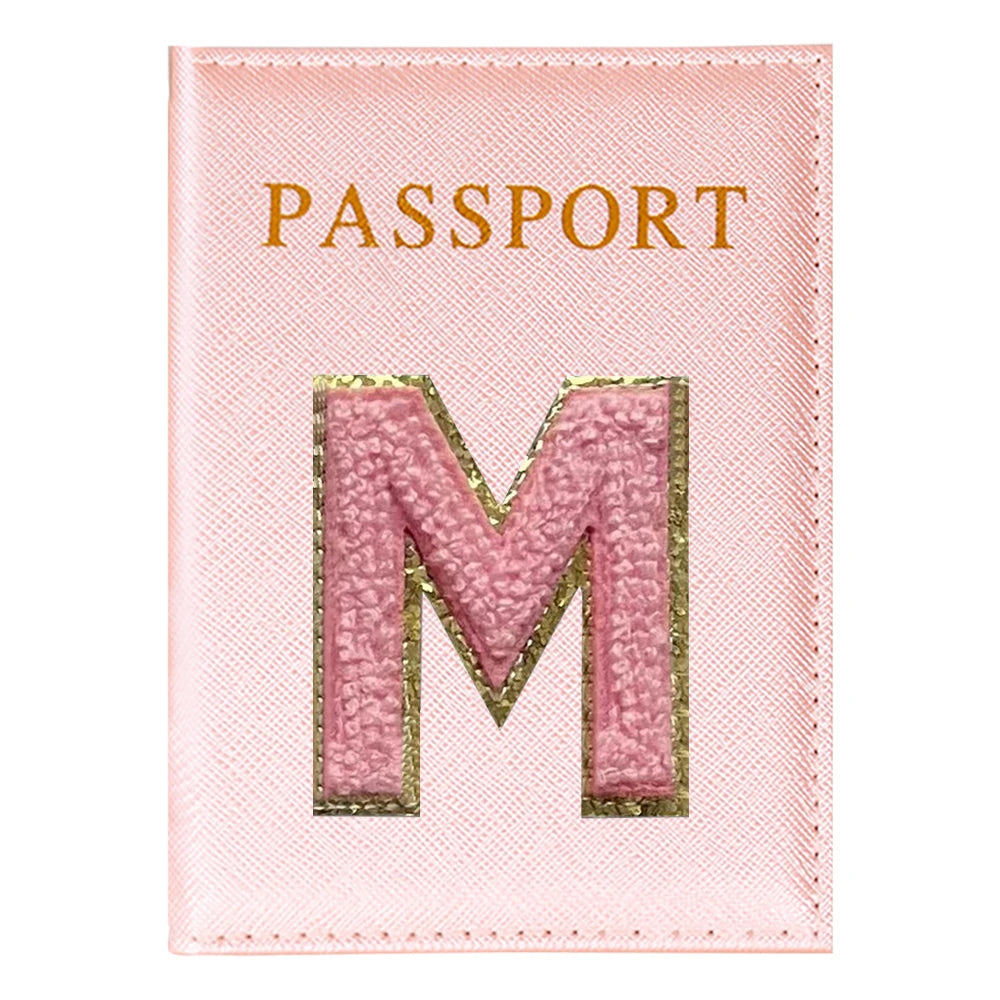 Portapasaporte Rosa con Diseño Aviones — Funda PU para Viajeras