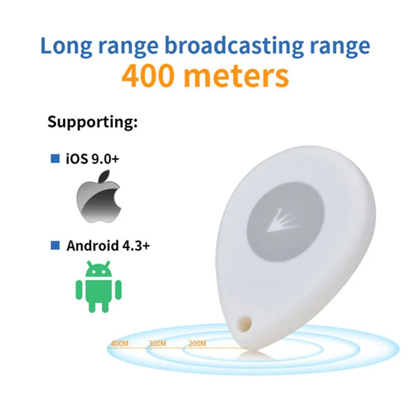 Bluetooth Broadcast Low Energy Waterproof IP67 Tracking Eddystone iBeacon Tags Long Battery Life IoT Tracker BT5.1 BLE Beacon