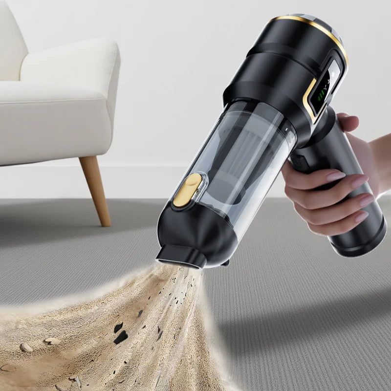 Mini Car Vacuum Cleaner Strong Scution Cordless 998000PA Powerful Wireless Car Cleaner HandHeld Portable Vacuum Cleaner for Car