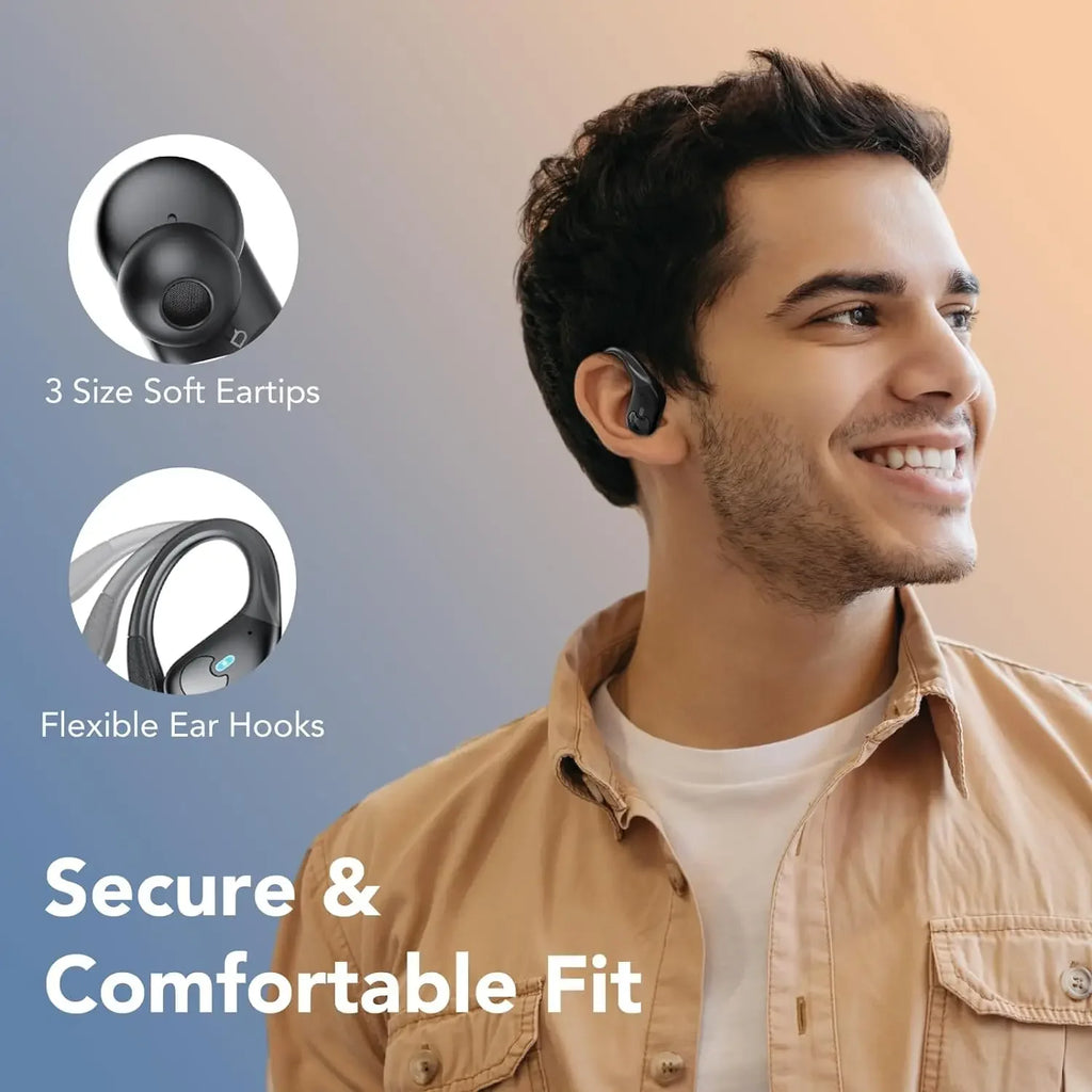 Wireless Earbuds, Bluetooth 5.4 Headphones Sport, Bluetooth Earbuds with ENC Noise Canceling Mic, Bass Stereo Wireless Earphone
