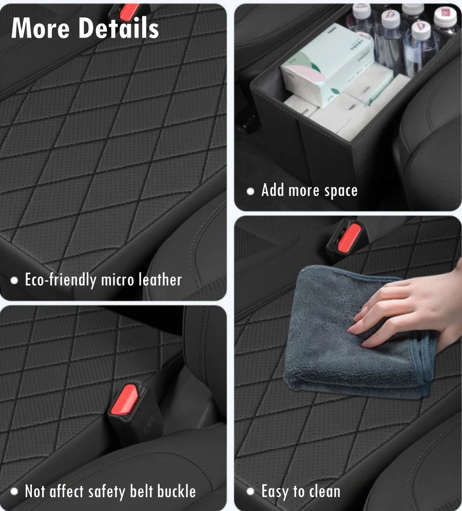 2nd Row Car Seat Organizer for 6-Seat Benz GLS 450 / VW ID.6 / Cadillac XT6 / Ford Explorer 2023 2024 Console Organizer Backseat