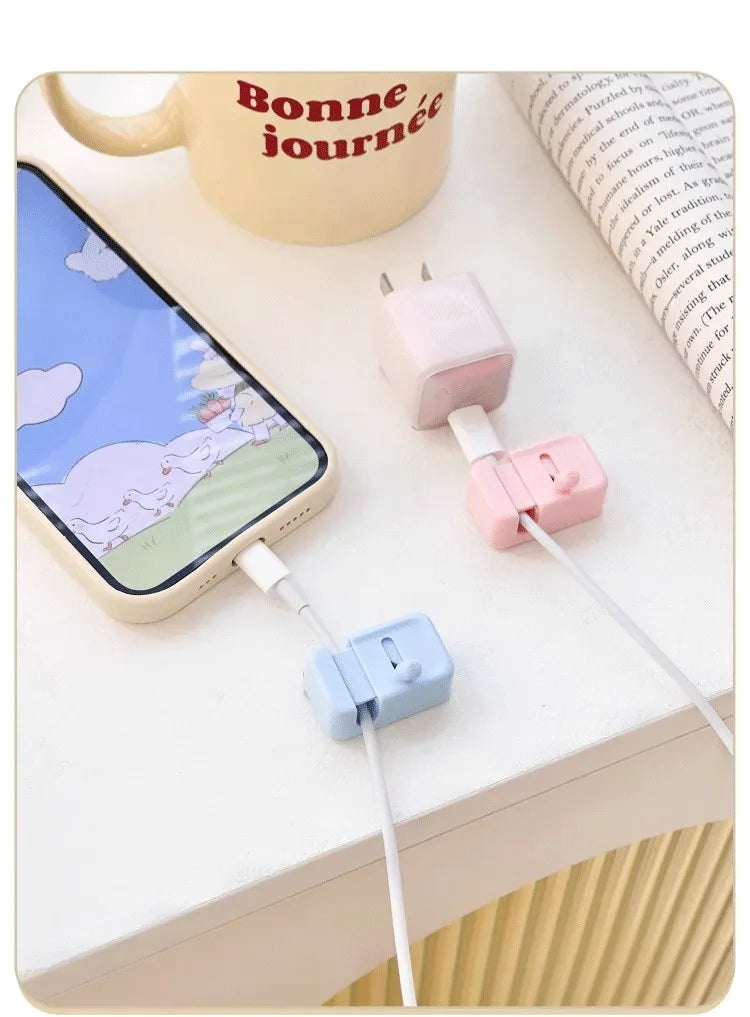 Desktop Cable Organizer – For Phone Chargers, Data Cables; Wire Management, Routing, Securing, Storage & Bundling Clips