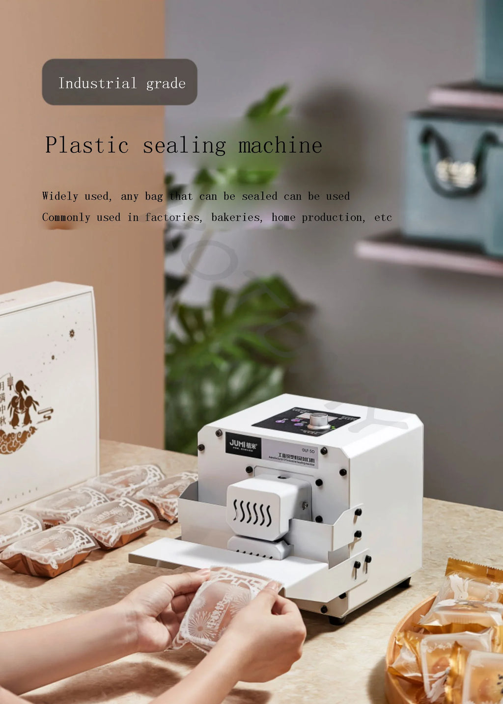 Handy Portable Bag Sealer Sealing Machine Aluminum Foil Composite Plastic Film PE Coated Paper Food Packaging