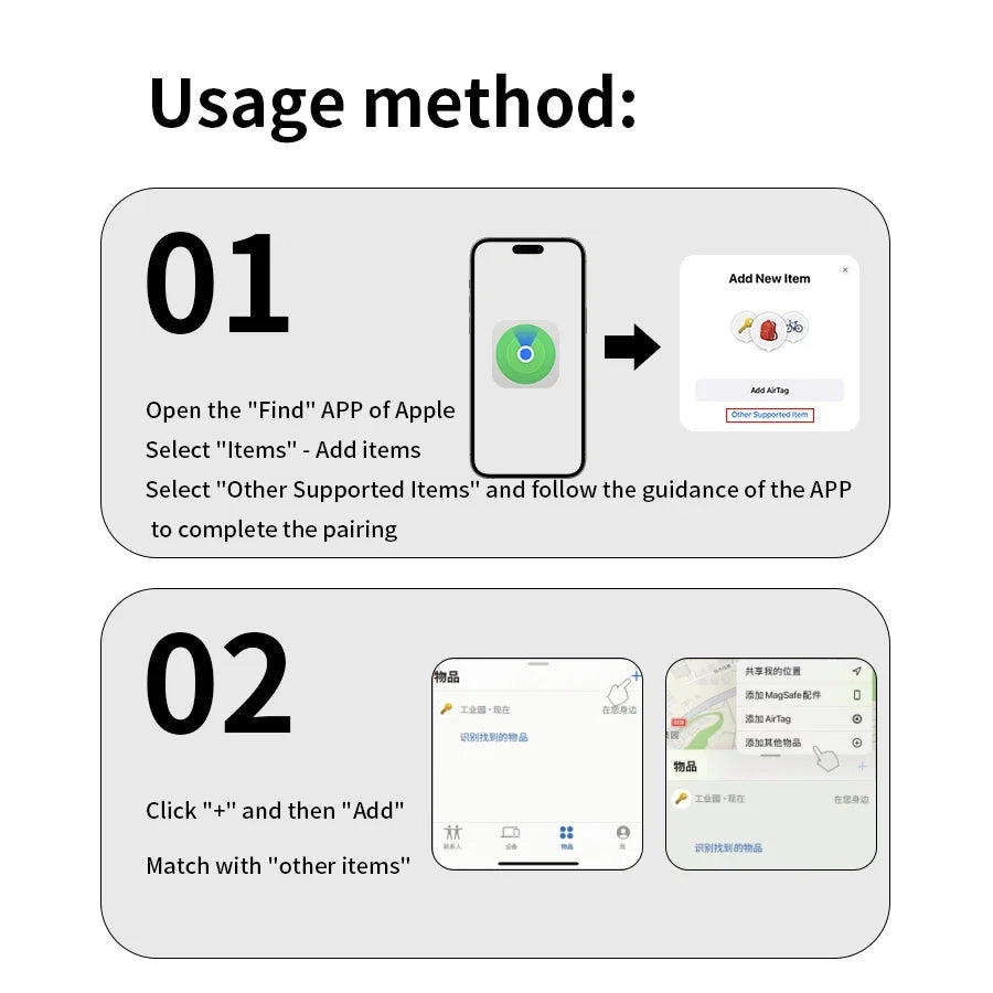 Smart Bluetooth Mini GPS Tracker For iOS System Find My APP airtag Child Finder Locator Pets Bike Bag Anti-Loss Tracking Device