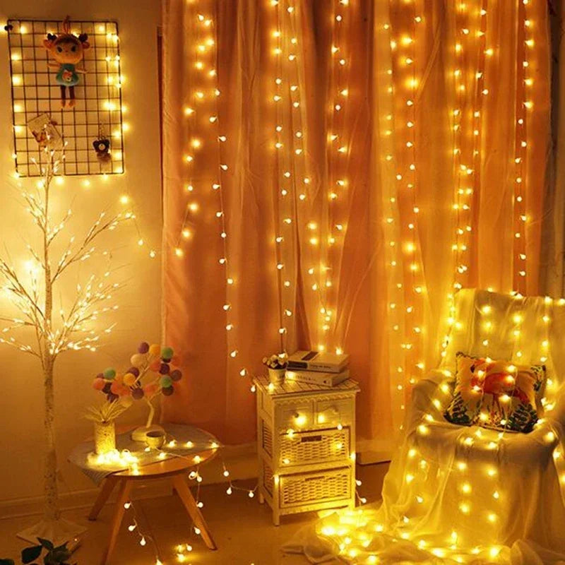 USB/Battery Power LED String Lights Globe String Lights Outdoor Waterproof Lamp Garden Wedding Ball Fairy Lights Christmas Decor