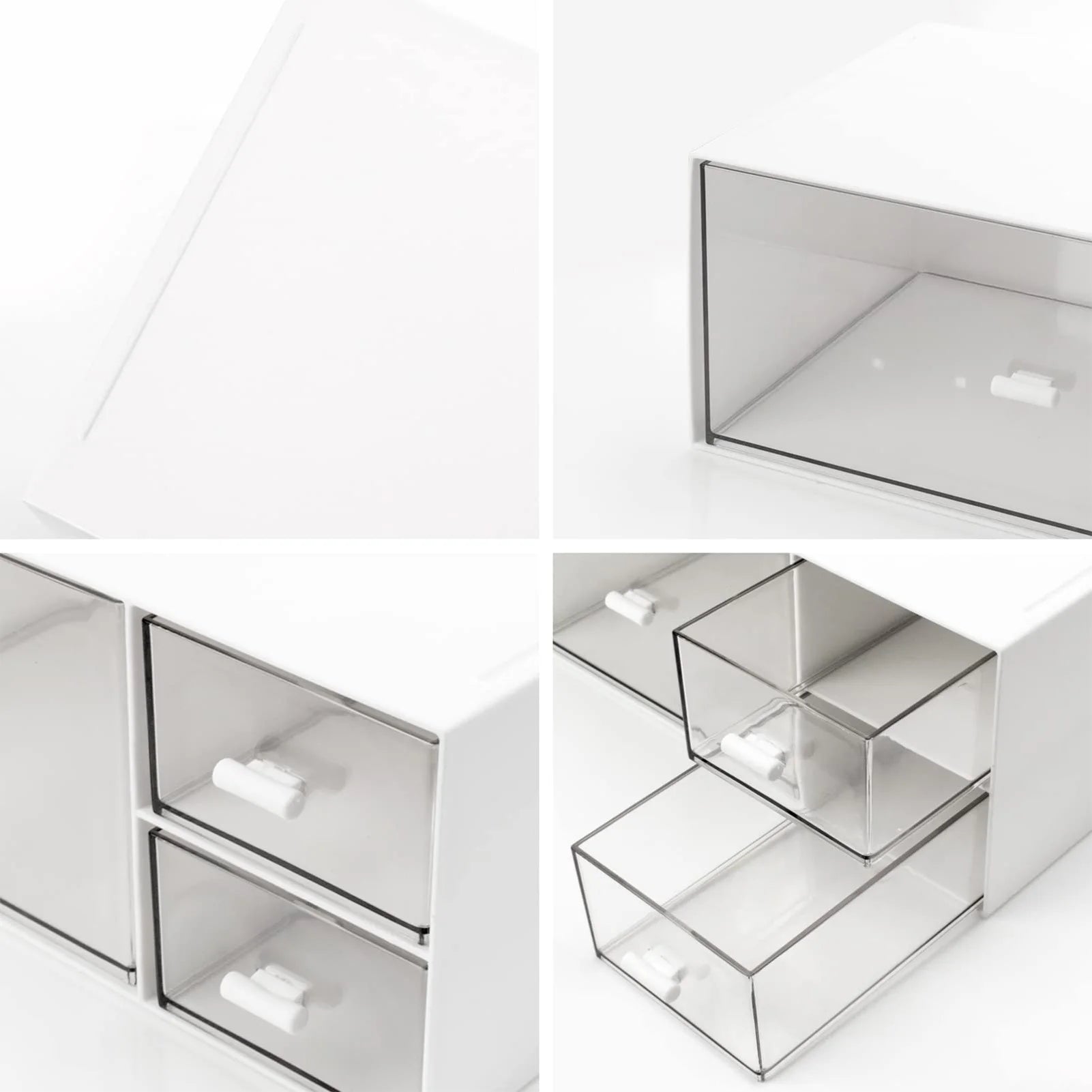 Stackable Drawer Organizer Boxes Space Saving Stackable Drawer Units for Bedroom Dorm Closet Kitchen