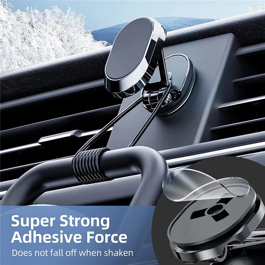 Magnetic Car Phone Holder 360° Rotate Magnet Smartphone Stand Support GPS Foldable Phone Bracket in Car Holder for IPhone Huawei
