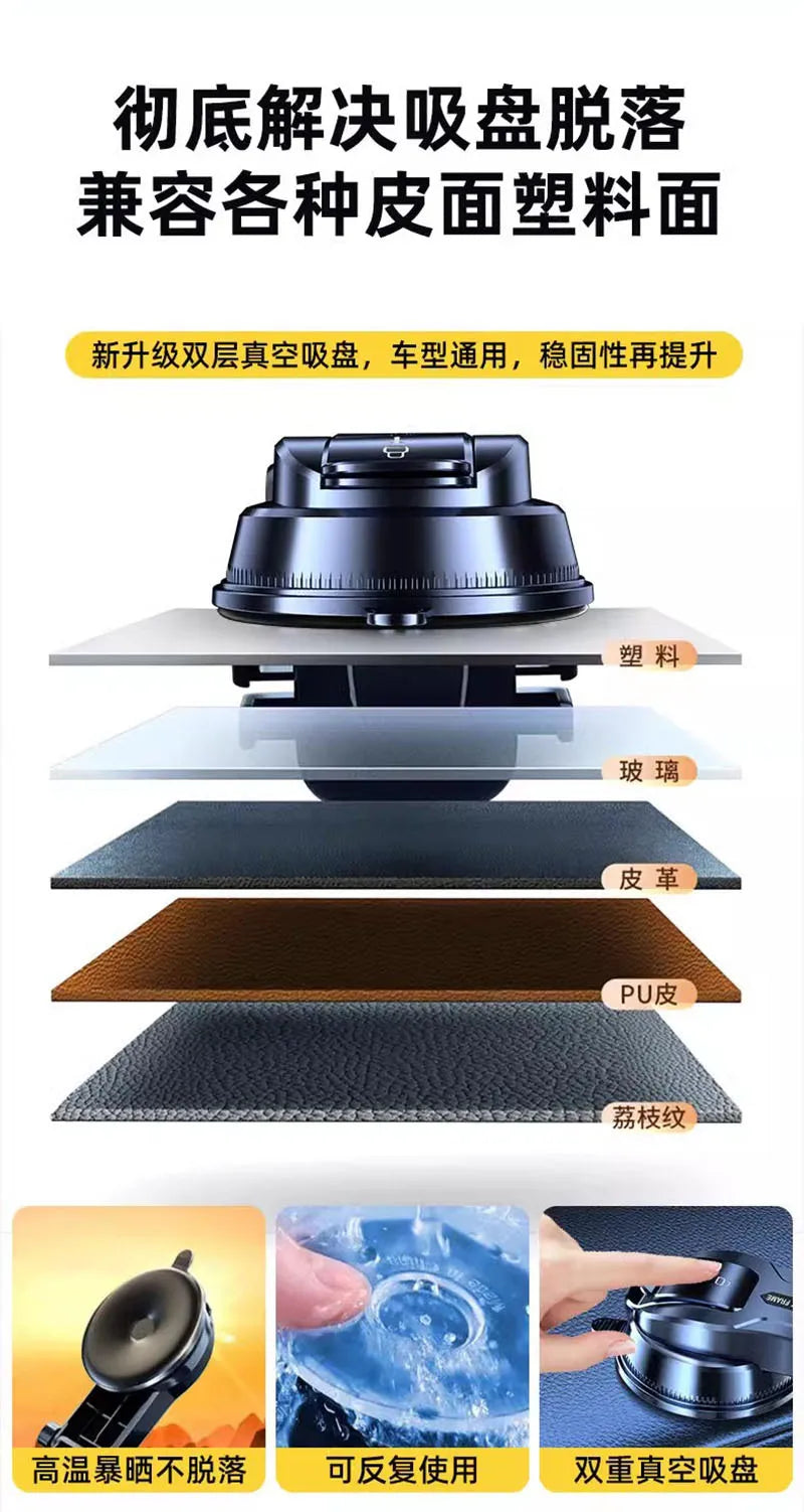 Car Phone Holder Super Stable Car Phone Mount Stand GPS for Car Dashboard Windscreen Air Vent Compatible with All Mobile Phone
