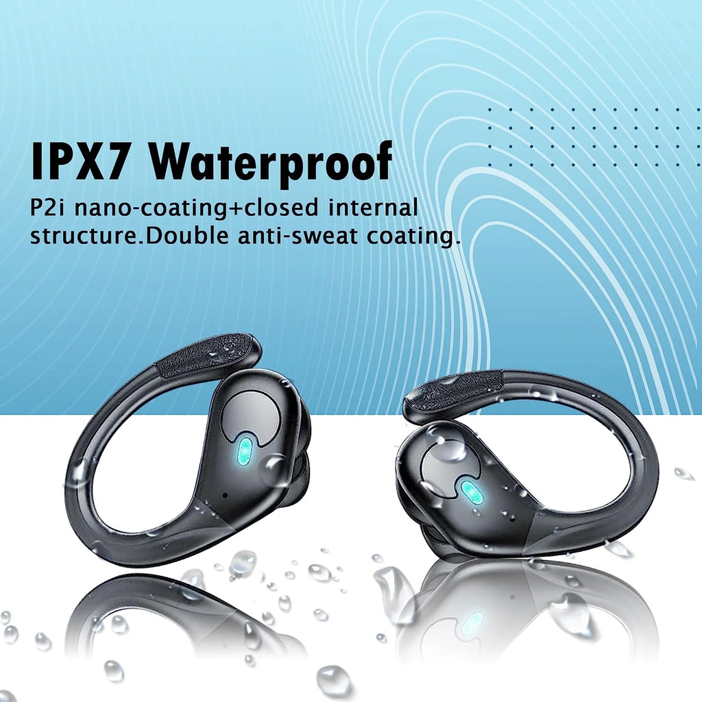 Wireless Earbuds, Bluetooth 5.4 Headphones Sport, Bluetooth Earbuds with ENC Noise Canceling Mic, Bass Stereo Wireless Earphone