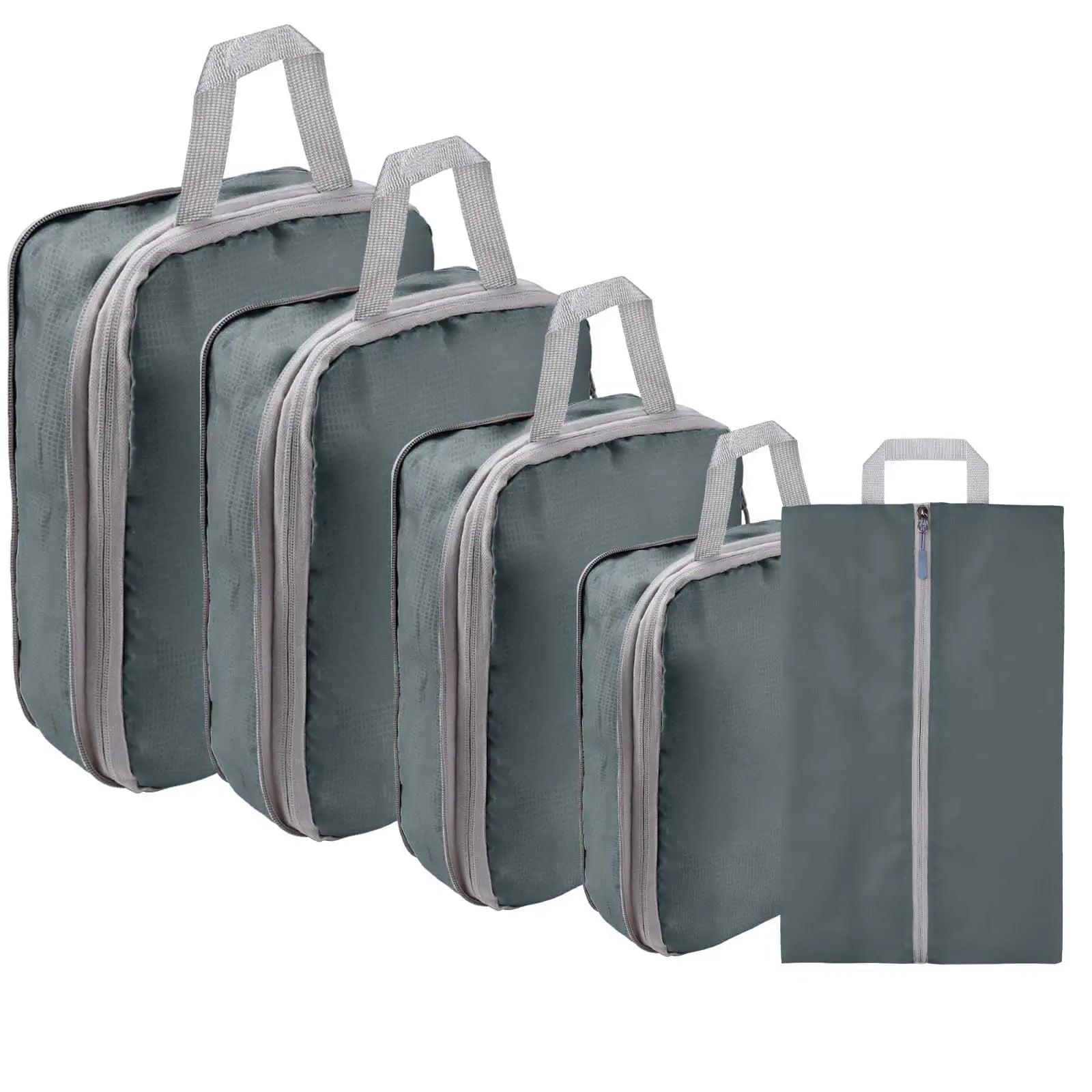 5 Set/6 Set Compressible Packing Cubes Travel Storage Bag Portable Large Capacity Waterproof Suitcase Handbag Luggage Organizer