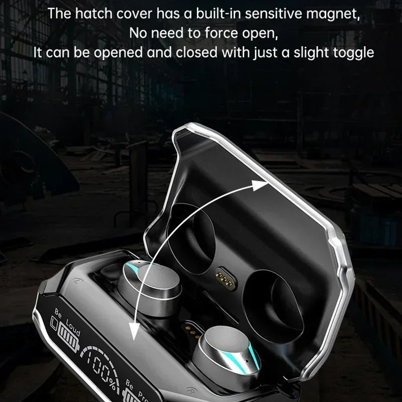 NEW Bluetooth Earphones Wireless Headphones Smart Touch Wireless Headset LED Display Stereo Sound Earbuds for All Smartphones